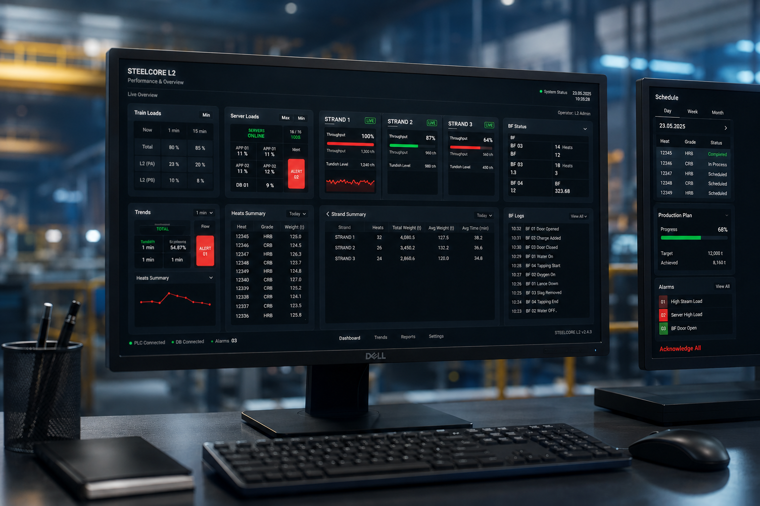 SteelCORE L2 dashboard